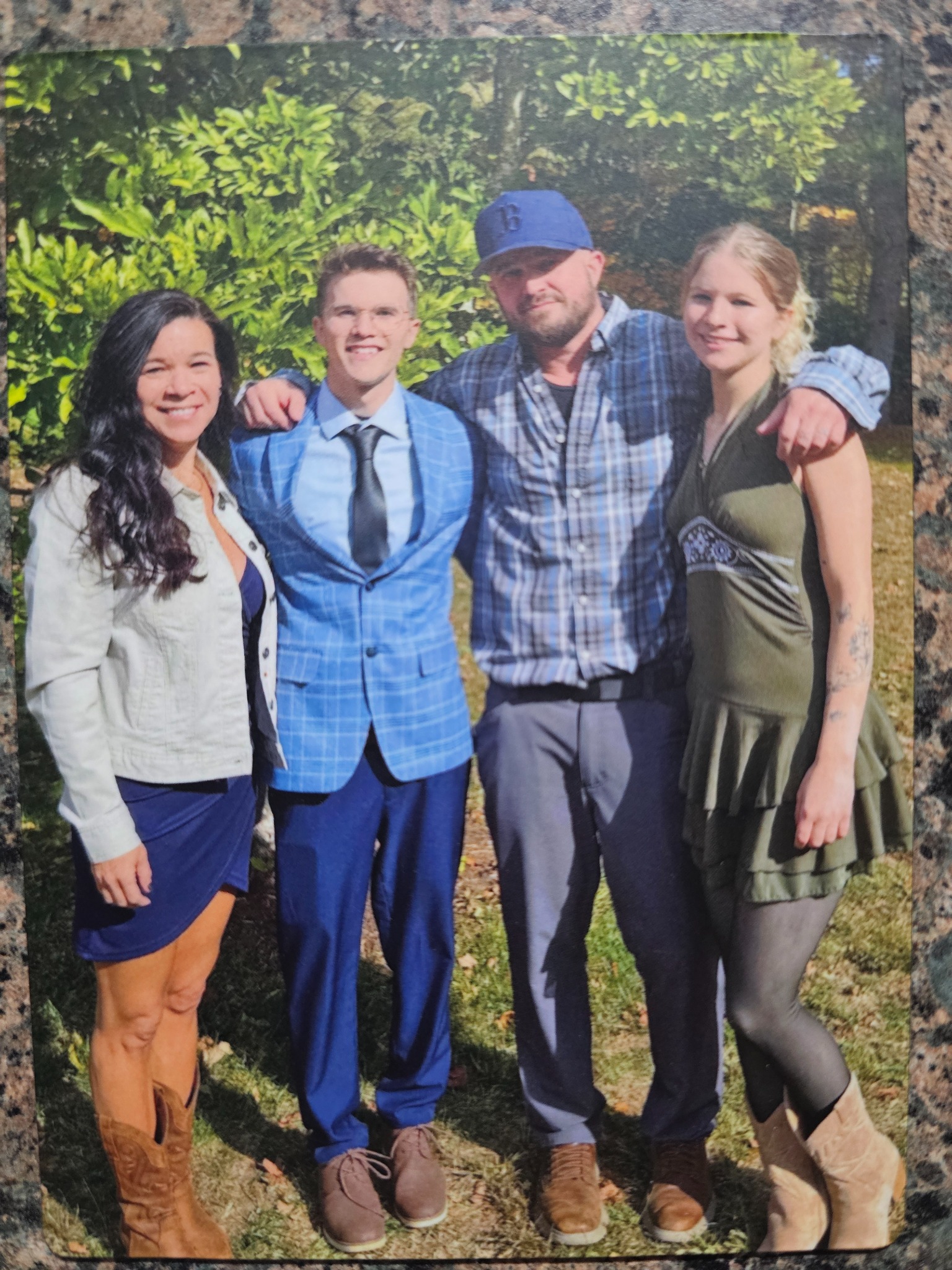 Our original outdoor family photograph together years later.
